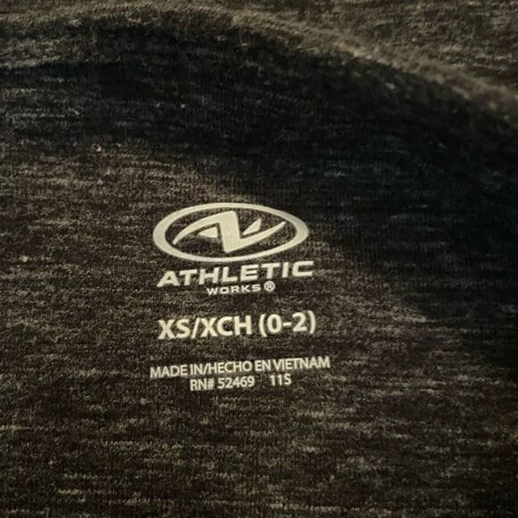 NWOT Unisex XS/XCH (0-2) Athletic Works  black/gray straight leg sweat pants - Picture 13 of 13